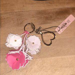 Victoria’s Secret Pink & White 3D Flower Bag Charm